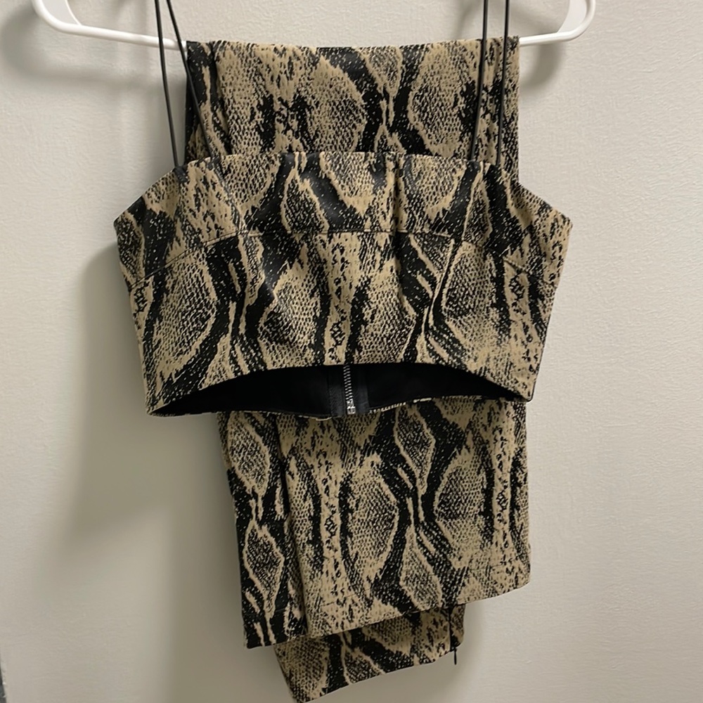 WORN ONCE Cheetah Co-Ord set Top & Pants